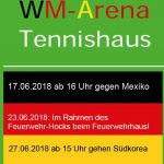 Public Viewing in der "WM-Arena Tennishaus"